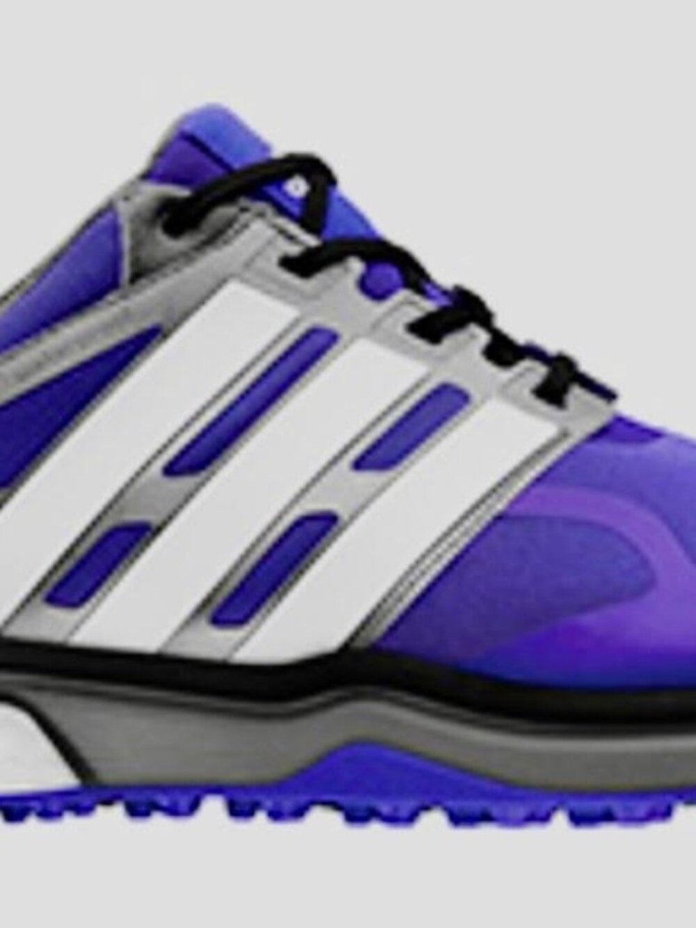 Purple & White Adidas Adipower Sport Boost Golf Shoes w/ Waterproof Upper size 9